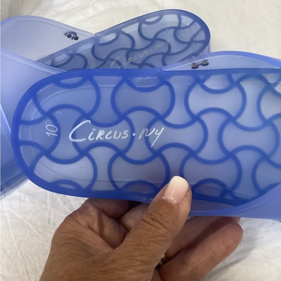 Circus by Sam Edelman Translucent Blue Slide Sandals, NWOT, Women’s Size 10 - Picture 7 of 9
